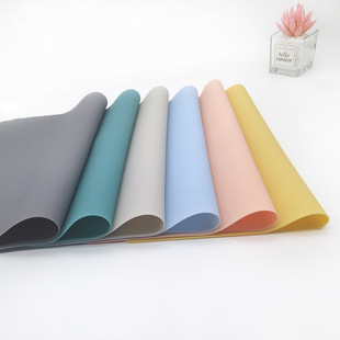 60*40 solid color Silicone Placemat thermal insulation Western placemat student children placemat thermal insulation silicone pad 320g padded pad