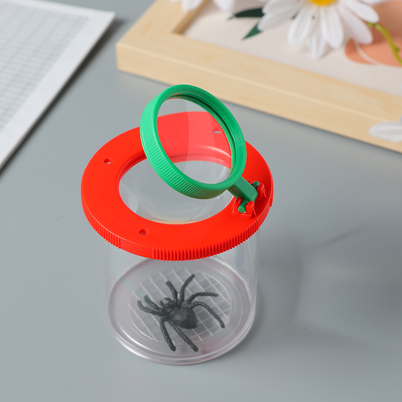 Factory insect observation magnifying glass children's outdoor exploration science and education insect flip observation Cup teaching magnifying glass