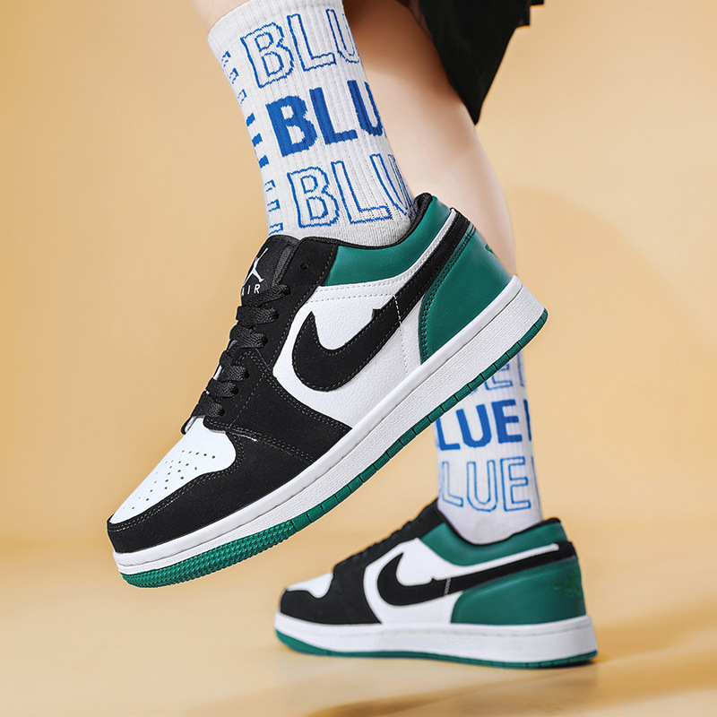 Factory direct aj men's and women's shoes tide low black and white panda dunk couples casual middle school students school sports shoes