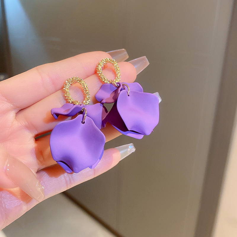 27# silver needle-petals-purple