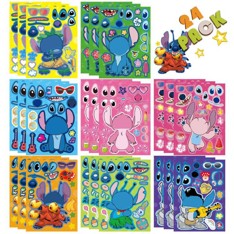 cartoon toy children diy puzzle sticker color 9 make your own children puzzle sticker