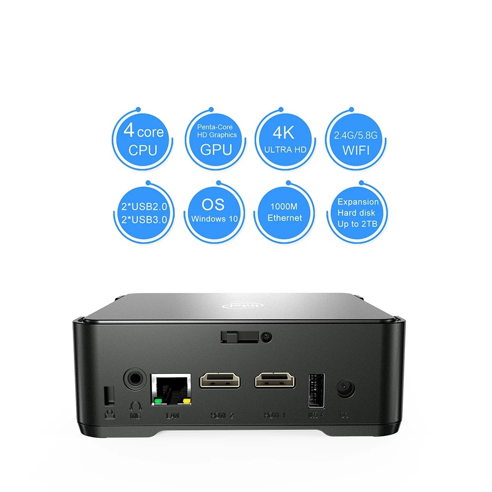 GK3V plus mini computer no log neutral computer original straight hair n100 mini computer host Minipc