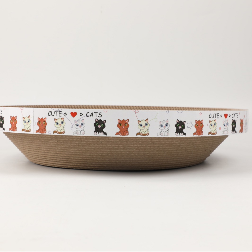 Cat scratch board cat nest claw grinder cat claw board corrugated paper cat supplies cat scratch basin bowl-shaped cat toy