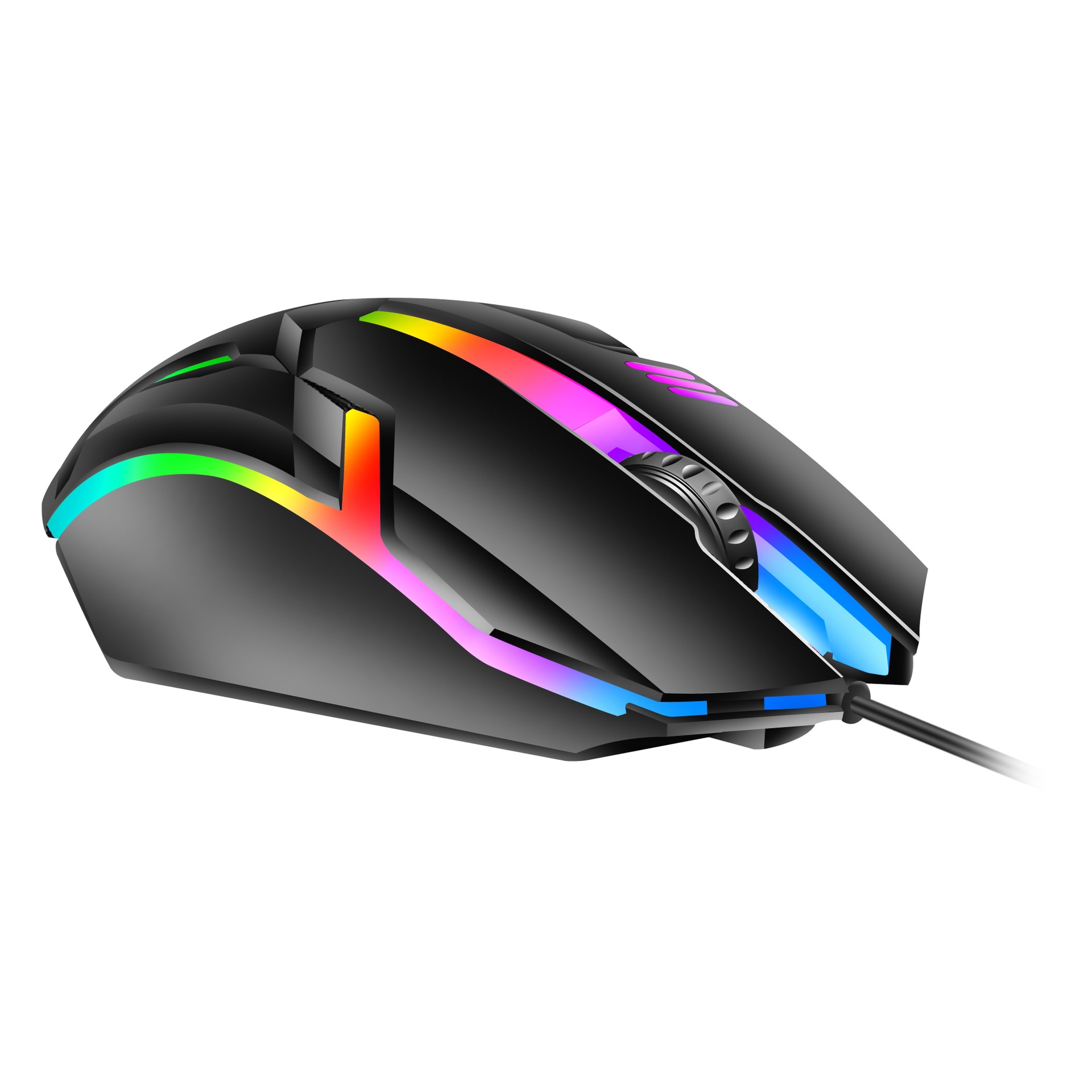 Cross-border D3 luminous wired USB game luminous mouse desktop laptop photoelectric seven-color mouse