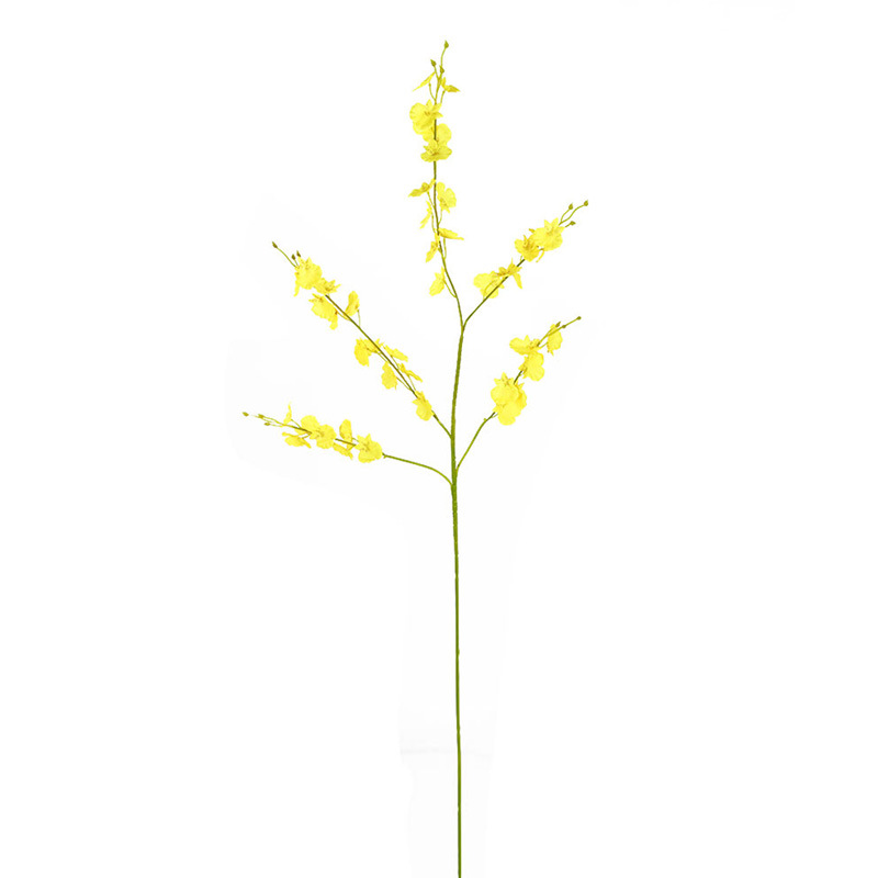 5 fork dancing orchid Wenxin orchid artificial flower artificial flower silk flower wedding hotel decoration home decoration flower factory wholesale
