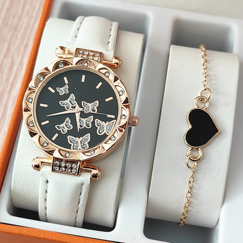 Duoduo cross-border SHEIN hot fashion butterfly women's bracelet watch European and American hot selling matching fashion watch