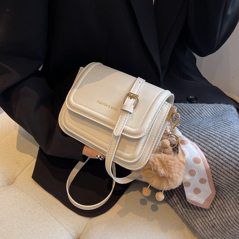 Spring and Summer New Simple Solid Color Textile Popular Crossbody Bag Japanese Multi-layer Niche Women's All-match Shoulder Bag