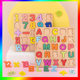 3d three-dimensional puzzle children's letters and numbers building blocks word matching hand grip panel educational toys cross-border hot sale