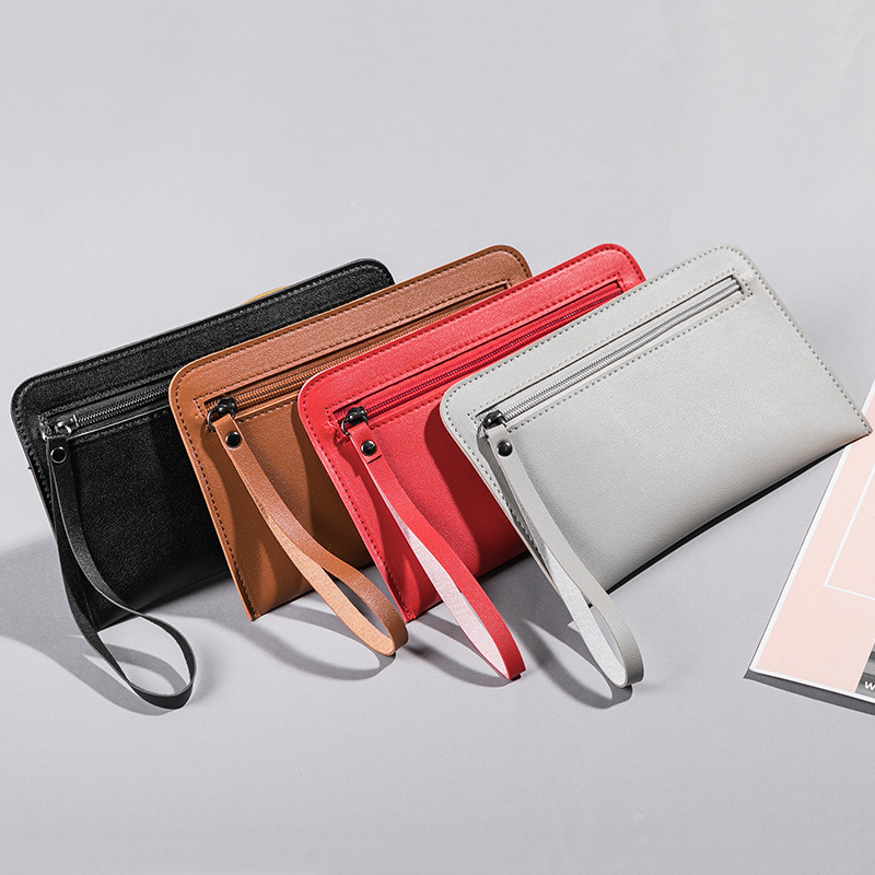 Factory wholesale clutch bag women temperament large capacity ladies long zipper coin purse mobile phone bag Foreign Trade bags