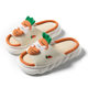 4.0 Thickened Four Seasons Open Toe Open Linen PVC Women's Summer Cotton Linen Frog Cute Indoor Home Cute Drag