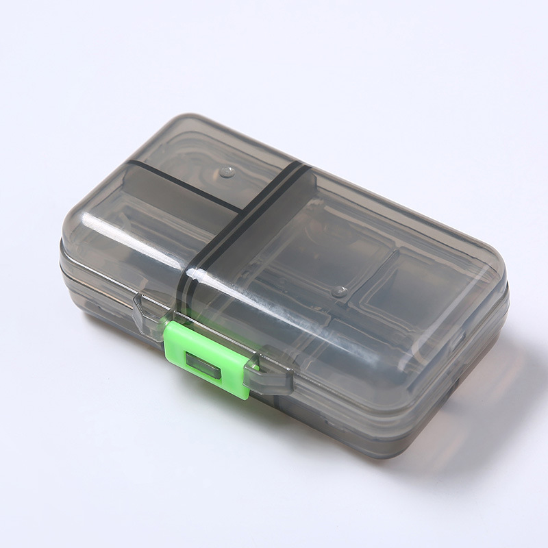 large-capacity nine-grid sealed waterproof medicine box weekly medicine box morning, middle and evening packaging portable pill box