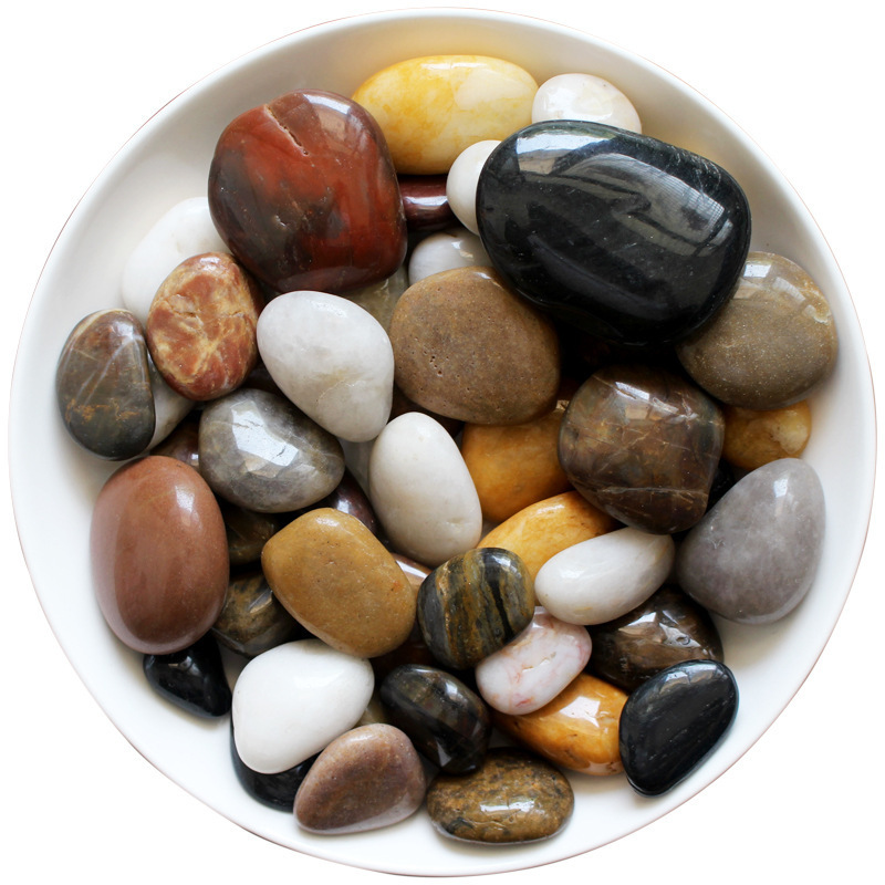 Cobblestone Paving Paving Courtyard Garden Landscaping Size Stone Colorful Stone Courtyard Decoration Rain Flower Stone
