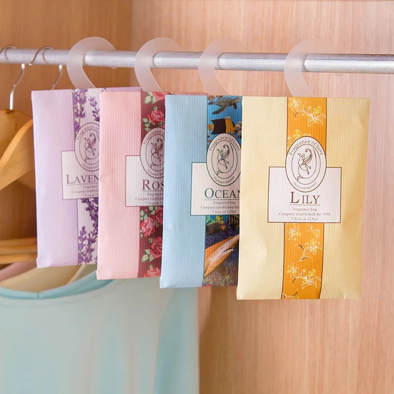 Lavender Sachet Wardrobe Sachet Lasting Fragrance Room Dehumidification Sachet Deodorization Mildew Removal Fresh Bedroom Room