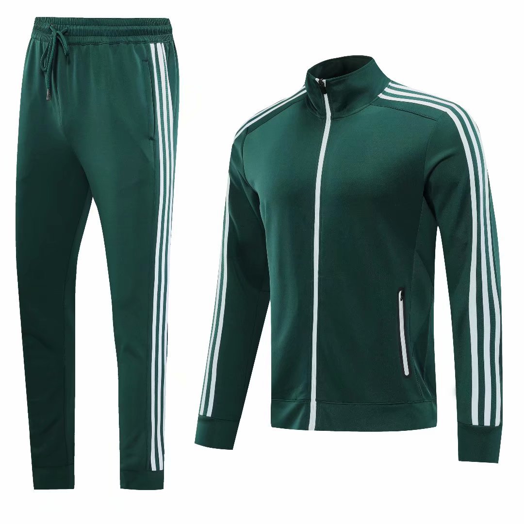 Healthy Cloth Coat Set Autumn and Winter Basketball Football Outfit Outdoor Sports Training Competition Zipper Warm Jacket