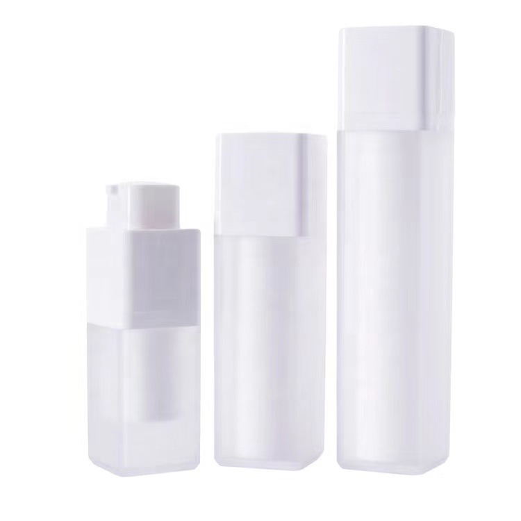 Spot 15ml30ml50ml Rotary vacuum bottle Press double vacuum lotion bottle powder essence cream sub-pack