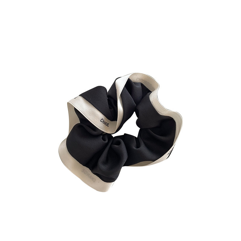 Temperament Internet Celebrity Colorful Hair Ring Korean Leather Cover Hair Rope Pony Tail Head Rope Ball Hair Accessories for Women