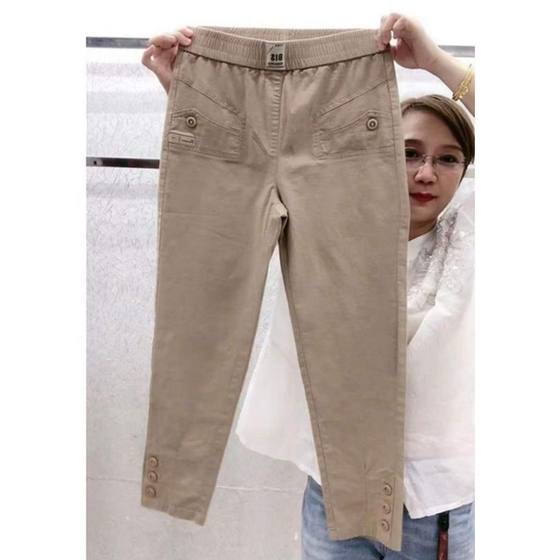 Cotton Linen Casual Pants Women's Thin Summer New Large Size Loose Slimming Hallen Pants Straight Carrot Pants Trendy Ankle-length Pants