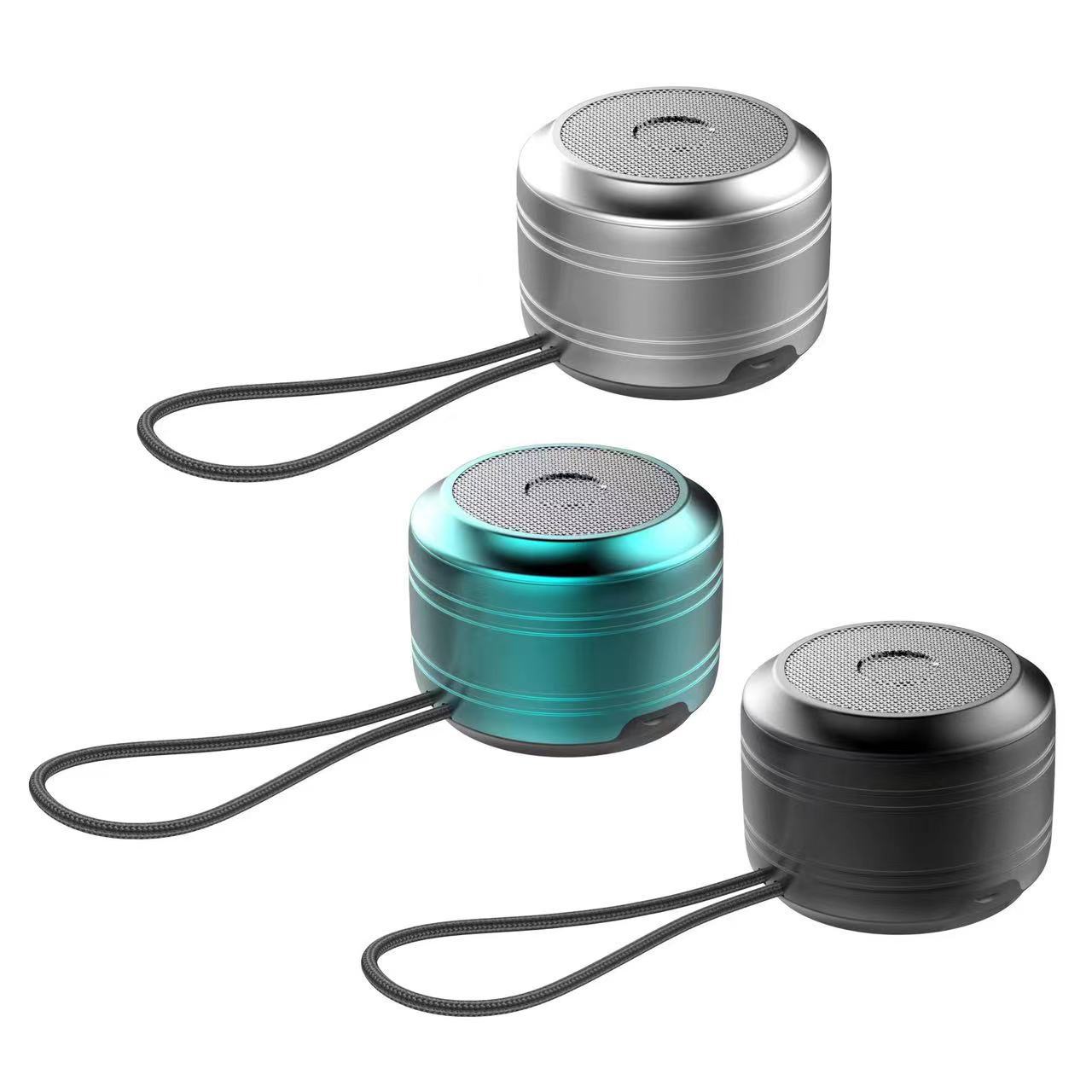 Portable Bluetooth Speaker A10 Aluminum Card Slot Mini Subwoofer Wireless LED Small Steel Cannon Speaker