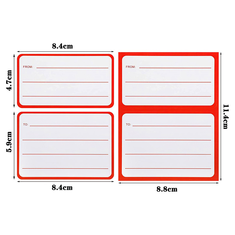 50 ピース自己粘着手書きユニバーサル郵便ラベルステッカー封筒輸送用|undefined