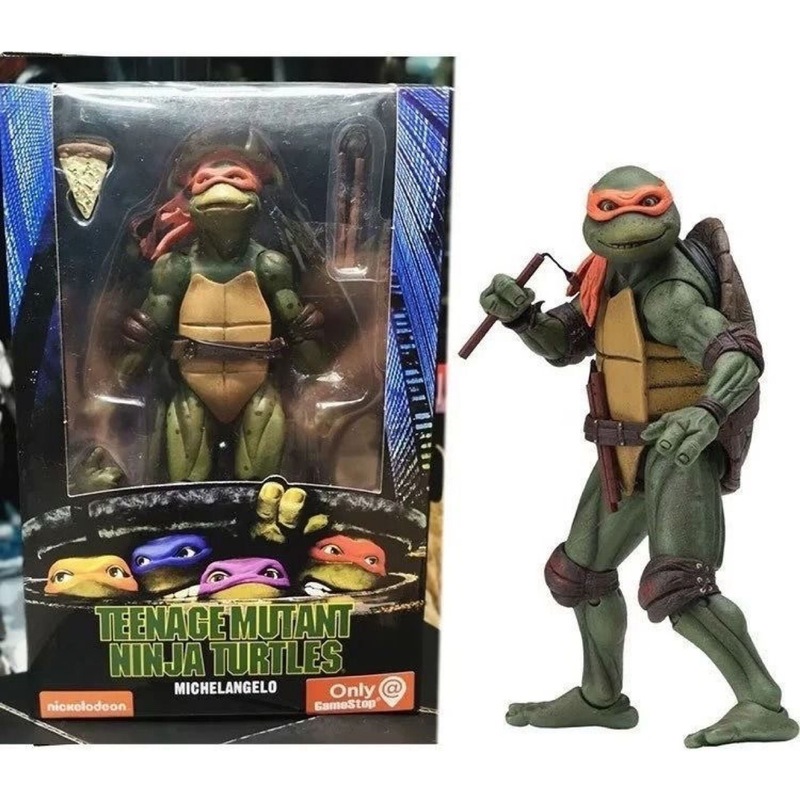 ニンジャタートルズネカ1990映画版tmnt限定モデル可动人形フィギュア箱入りフィギュア|undefined