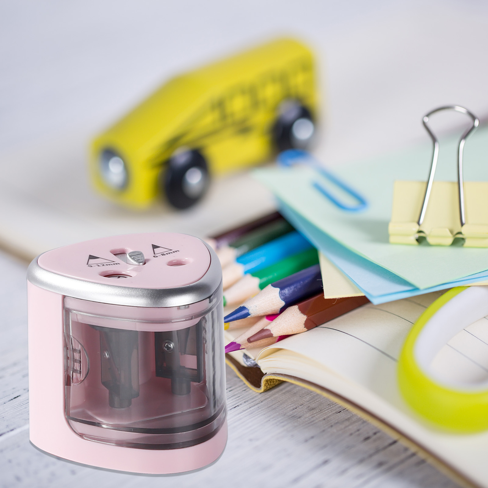 English version of astronomical electric double-hole pencil sharpener automatic student pencil sharpener art painting pencil sharpener