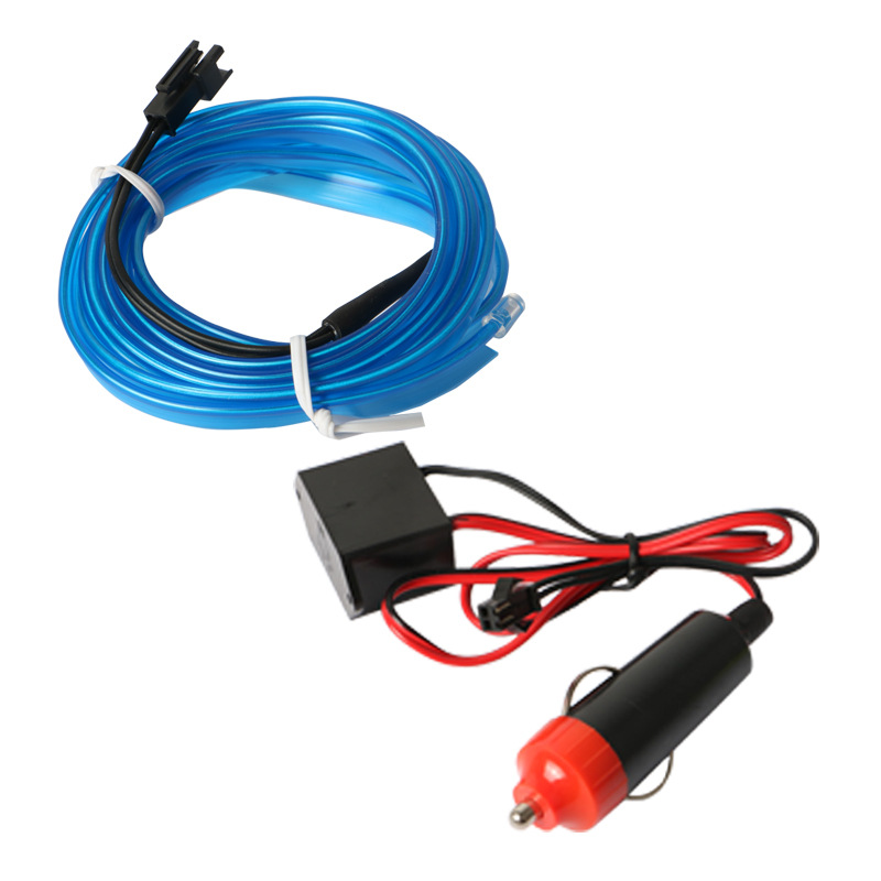 EL cold light MOP 3 4 5 6 full car suit USB driver cigarette lighter car decoration led luminous light