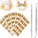 Double head nail remover nail groove file glue-free nail paste * 50 paste