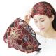 4# [wide lace headband] wine red
