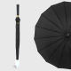 16 Bone Leather with Waterproof Case Straight Handle Classic Black