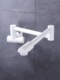 White-copper universal folding faucet