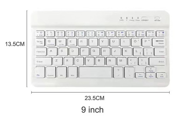 White keyboard, 9inch, bluetooth