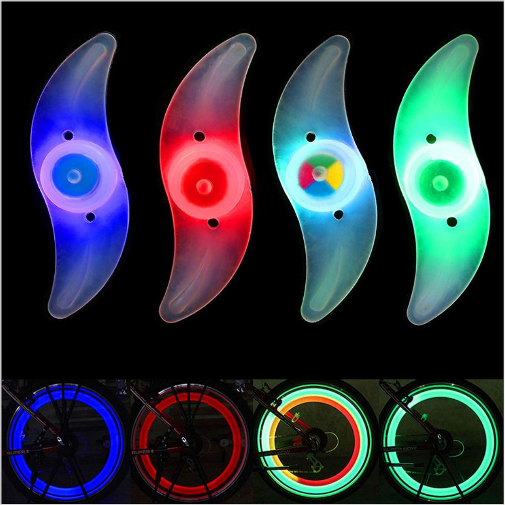 Bicycle Light Colorful Hot Wheels Steel Wire Spoke Light Night Riding Flash Tire Light Children's Bicycle Decorative Light