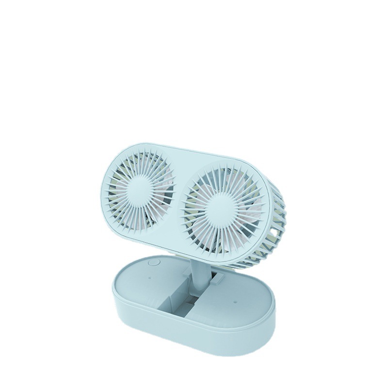 New retractable folding desktop fan usb charging mini silent big wind student dormitory desktop small fan