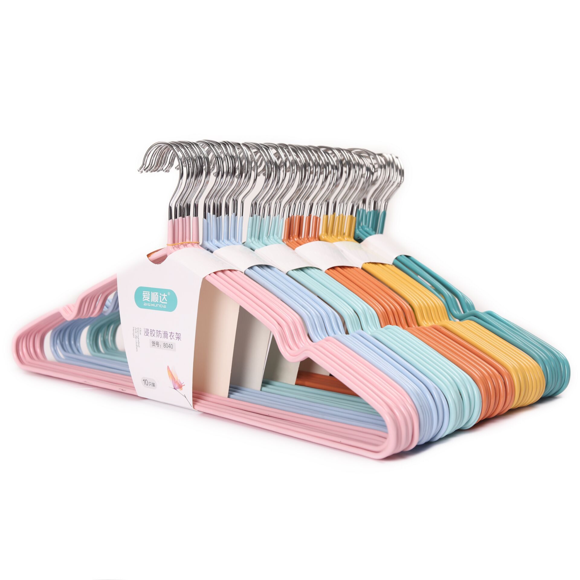 [High-grade non-slip thick clothes hanger free shipping] adult clothes hanger clothes hanger children clothes rack drying rack