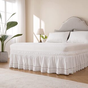 Korean-style French-style hollow lace lace bed skirt cross-border new bedspread single-piece foreign trade elastic bed skirt