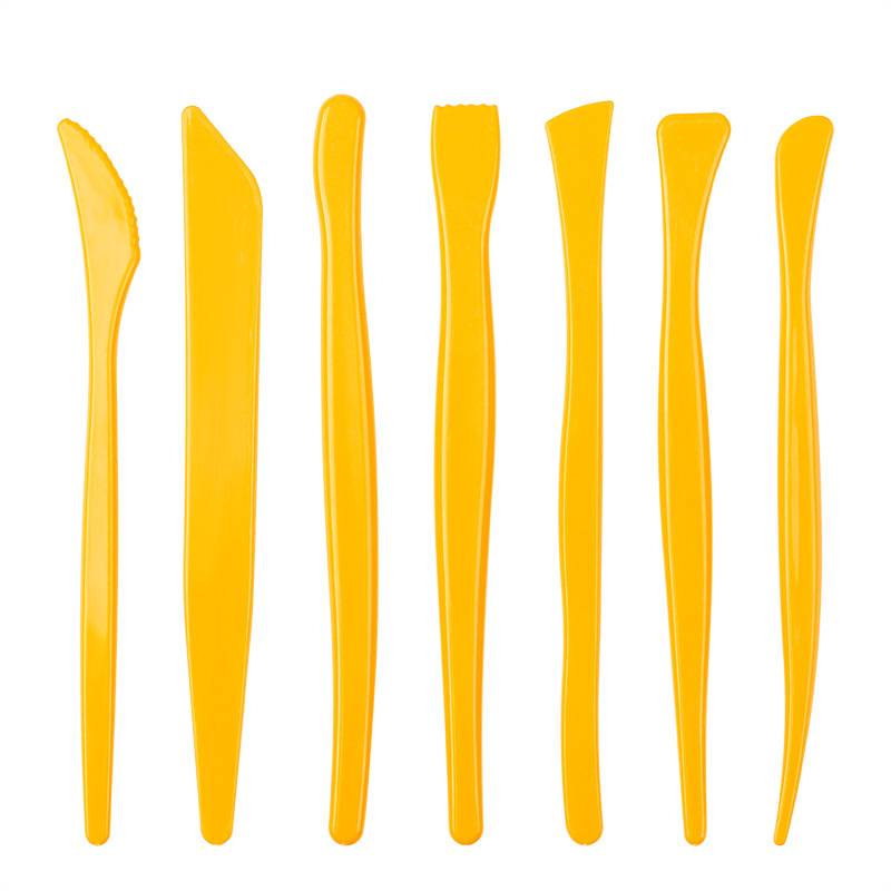 Plastic clay soft clay carving knife clay art clay carving diy handmade ceramic tools 7 piece clay knife