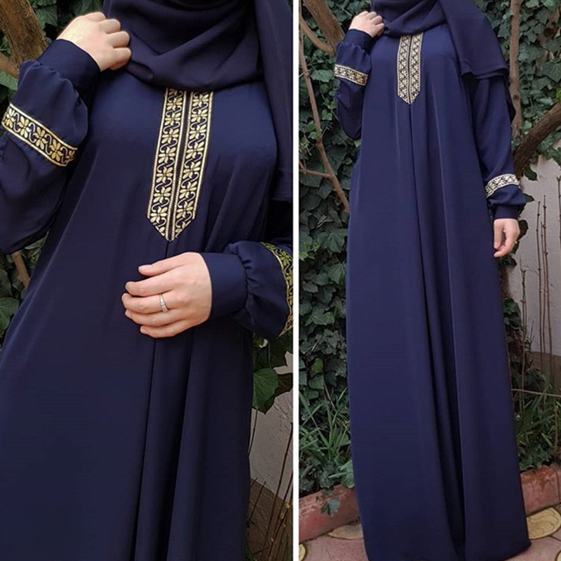2024 European and American Explosions wish Amazon Boutique Ethnic Style Printed Loose Dress Foreign Trade Dress