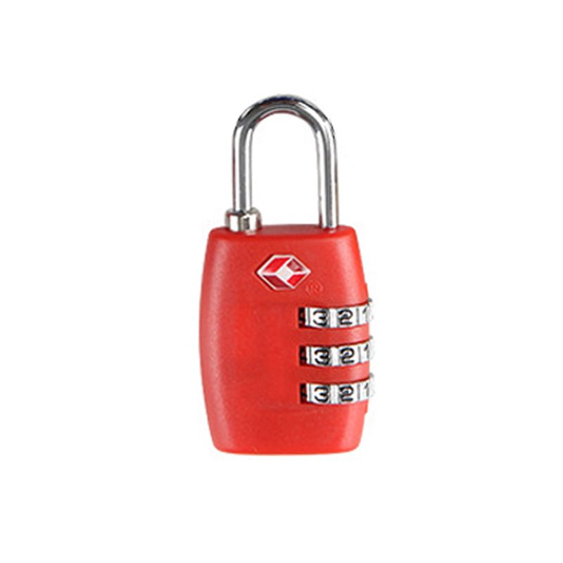 TSA customs lock luggage lock tsa335 travel abroad luggage zipper lock plastic TSA customs password lock
