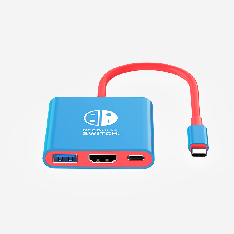 3in1 док-станция 3 порта HUB совместимый Switch HDMI HD 4k30hz PD питание USB3.0