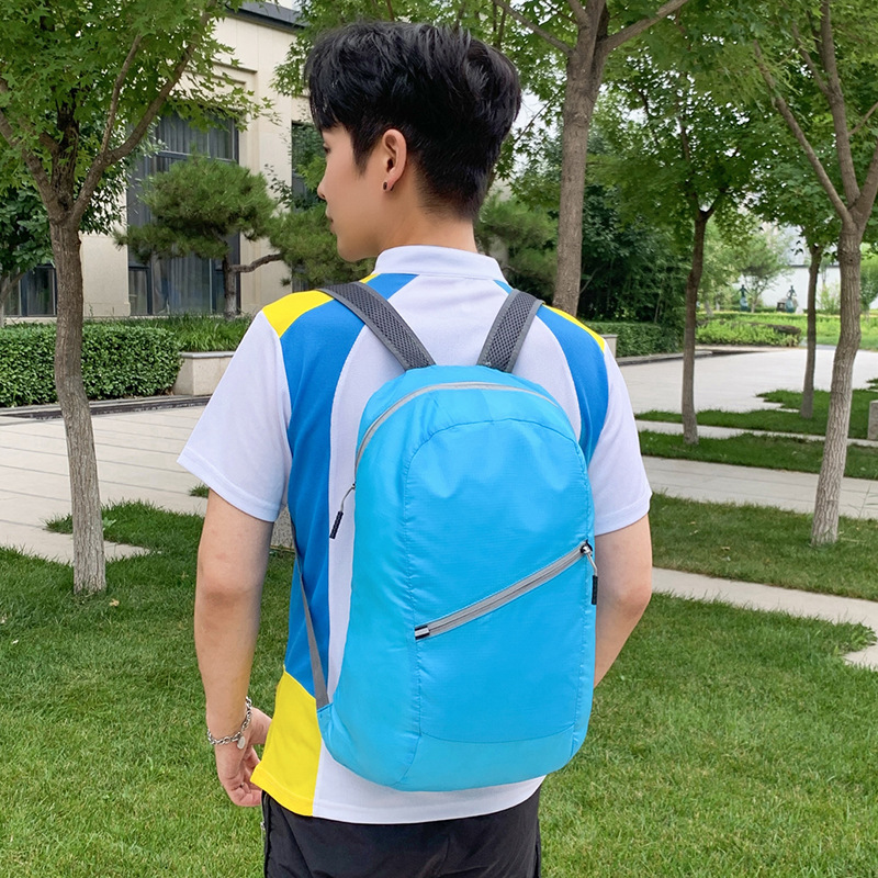 New Cross-border Outdoor Foldable Skin Bag Ultra-light Portable Backpack for Travel Ultra-thin Sport Backpack for Men and Women