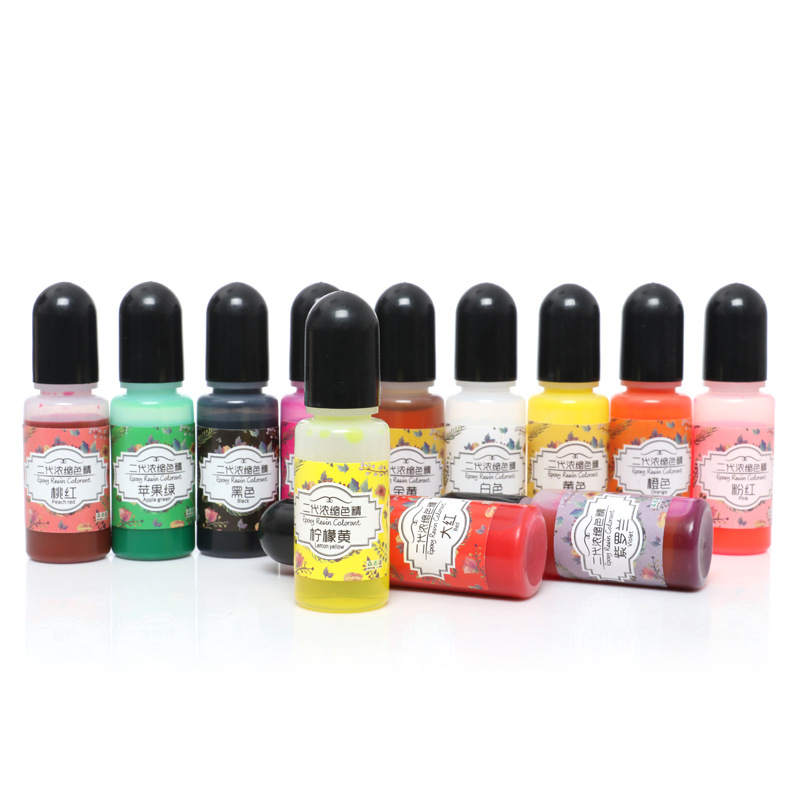 Cross-border Amazon 52-color second-generation color essence crystal drop glue high concentration color essence diy epoxy resin color pigment