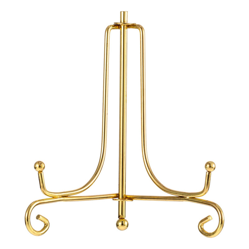 Simple Iron Bracket Foldable Plate Bracket Photo Frame Medal Crafts Ornament Bracket Metal Table Calendar Rack