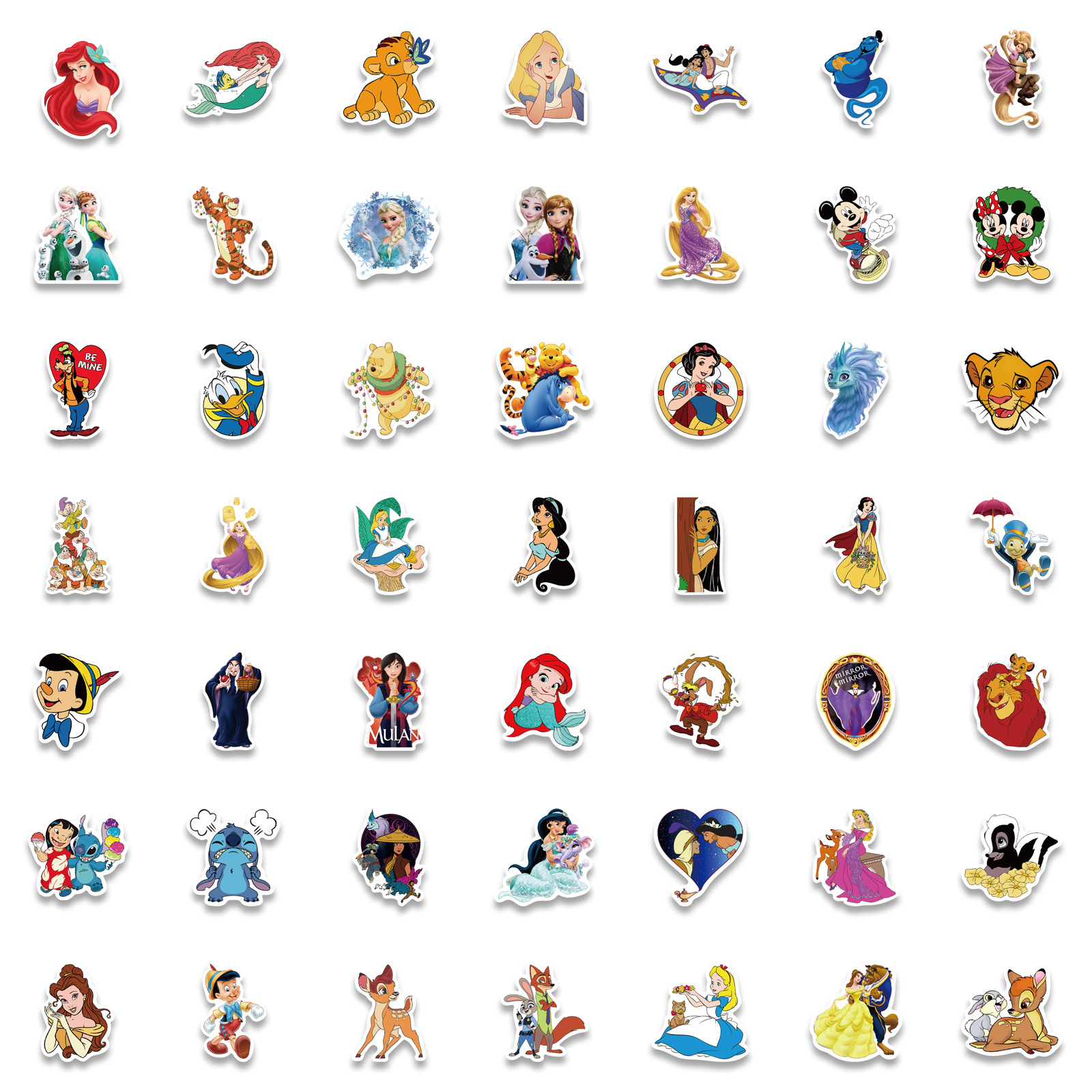 100 cartoon character collection graffiti stickers to decorate suitcases, laptops and mobile phone cases diy stickers