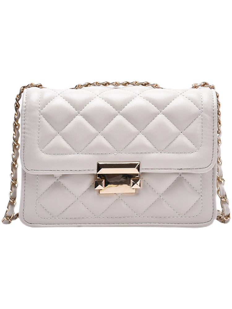 Spring Small Bag Women's Bag 2022 Internet Popular New Fashion Rhombic Chain Bag Internet Popular ins Shoulder Crossbody Bag