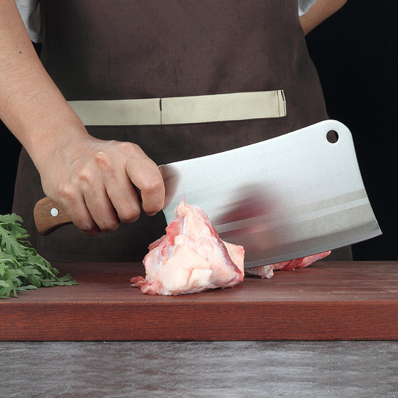 Wooden handle kitchen knife stainless steel Bone cutter super fast sharp slicing knife chef knife Yangjiang knife household kitchen knife