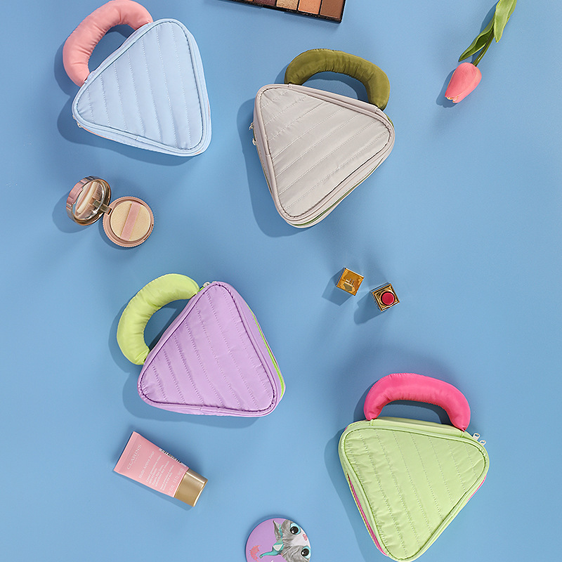High-looking soda cosmetic bag storage bag portable portable cosmetic bag partition large capacity travel cosmetic bag