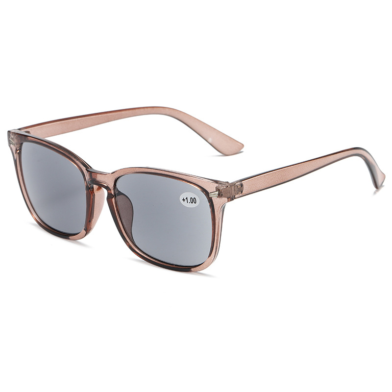 Cross-border foreign trade HD gray sun reading glasses summer blocking UV glasses classic rice nails wholesale