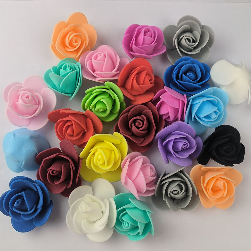 3,5 см моделирование цветов пены роза Diy пена медведь сырье аксессуары Pe Bubble Rose Head