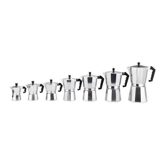 Cross-border in stock wholesale Italian octagonal pot mocha coffee pot Italian aluminum mocha pot European coffee appliance