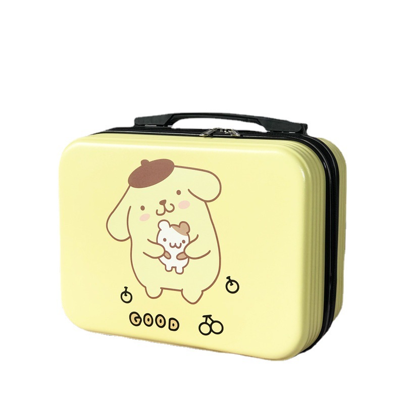 Fashion Portable Cosmetic Case New Large Capacity Cute Cartoon Portable Storage Case Sleeve Trolley Small Suitcase